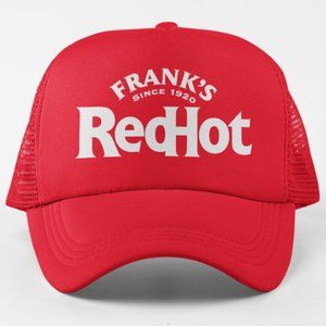 NEW Frank's RedHot Sauce Logo Foam Trucker Snapback Hat RED